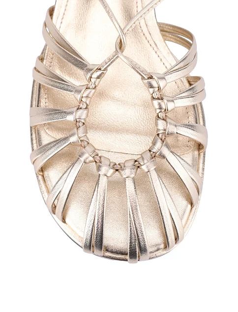 Жіночі сандалії з масляної шкіри бордові - фото 6 - Miraton