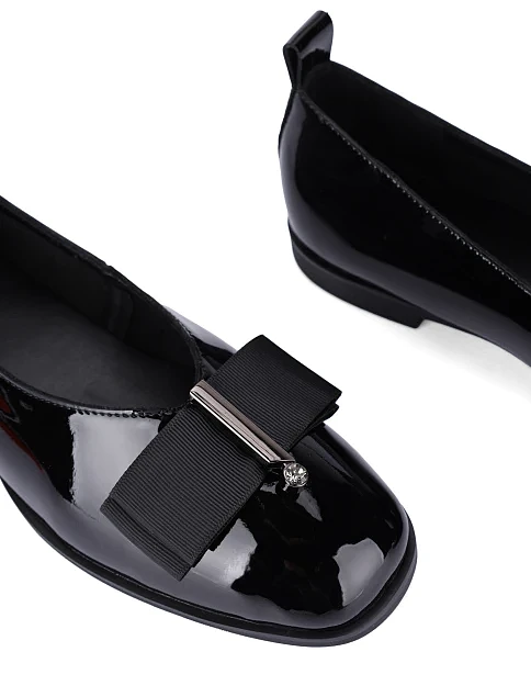 Женские балетки лаковые черные - фото 5 - Miraton