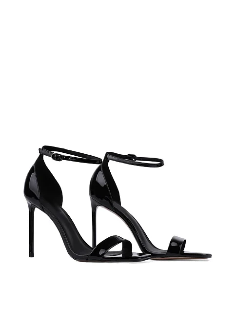 Жіночі босоніжки лакові чорні - фото 3 - Miraton