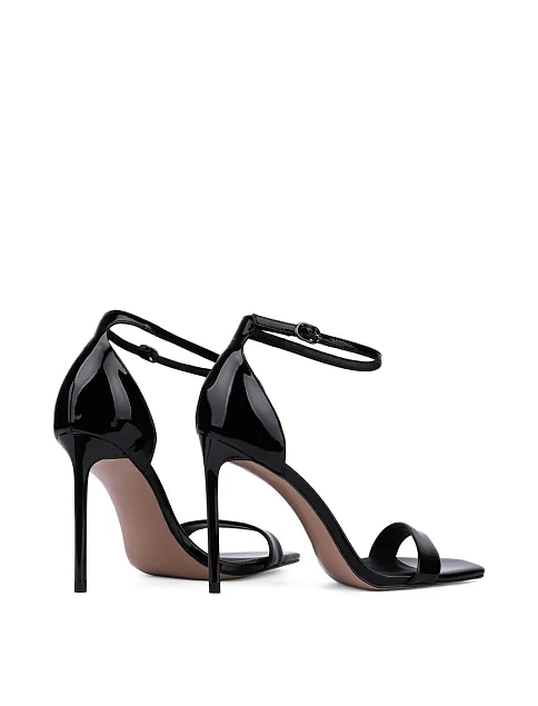 Жіночі босоніжки лакові чорні - фото 4 - Miraton