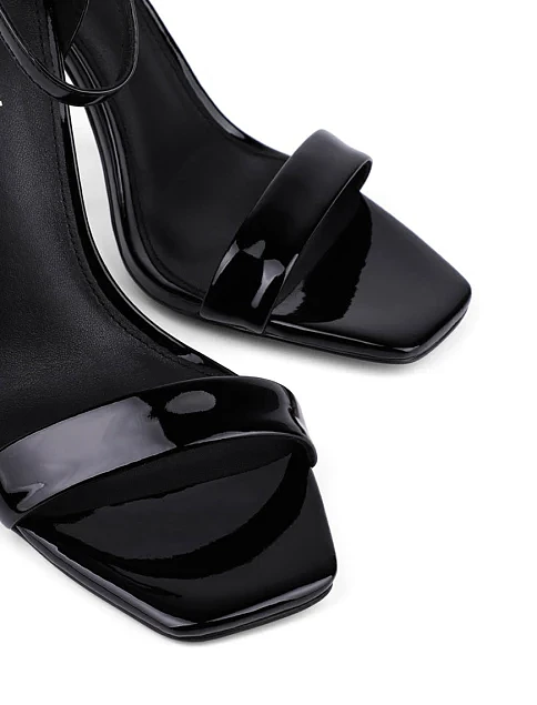 Жіночі босоніжки лакові чорні - фото 5 - Miraton