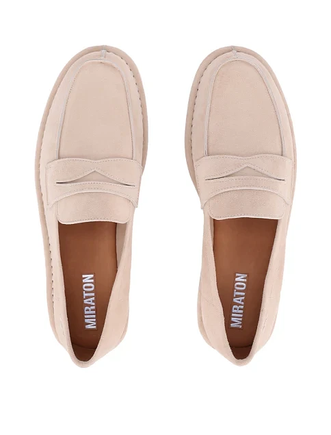 Жіночі сліпери велюрові бежеві - фото 6 - Miraton