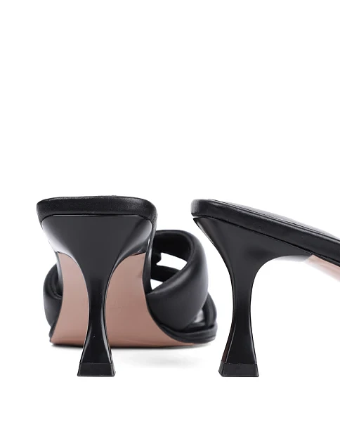 Жіночі шкіряні сабо чорні - фото 2 - Miraton