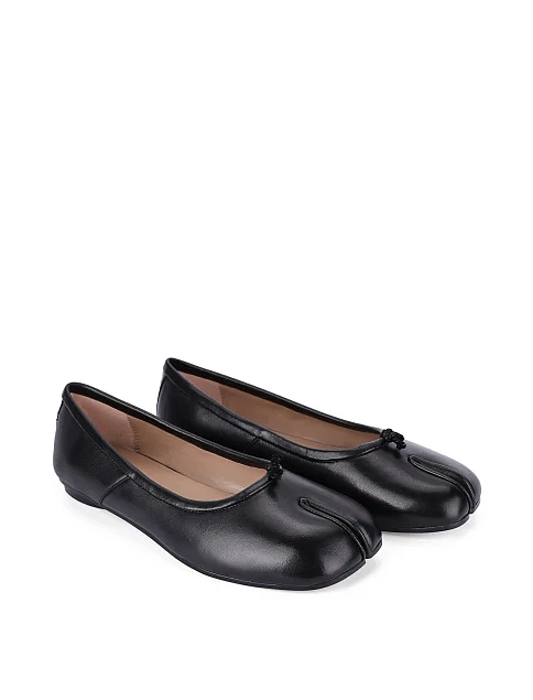 Жіночі балетки шкіряні чорні - фото 3 - Miraton