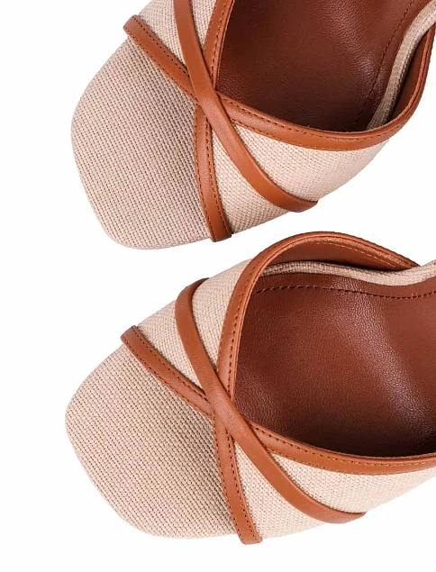 Жіночі босоніжки шкіряні коричневі - фото 6 - Miraton