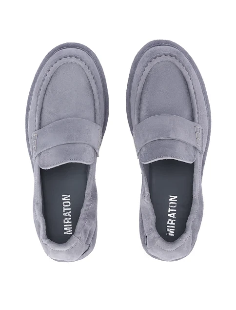 Женские слиперы велюровые голубые - фото 2 - Miraton