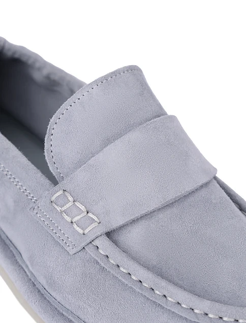 Женские слиперы велюровые голубые - фото 5 - Miraton