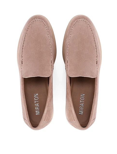 Жіночі слипери велюрові бежеві - фото 2 - Miraton