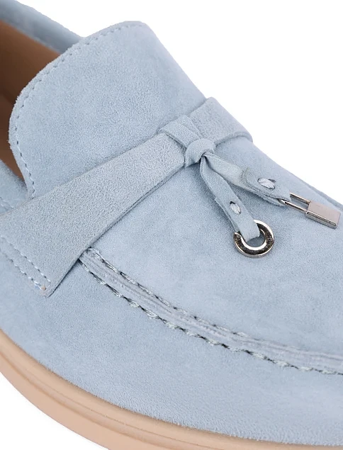 Женские слиперы велюровые голубые - фото 5 - Miraton