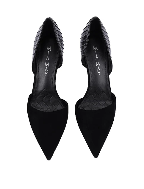 Женские туфли кожаные черные - фото 2 - Miraton