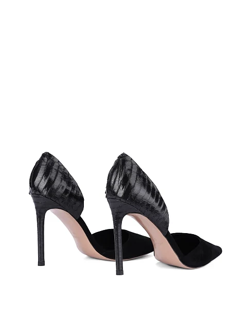 Женские туфли кожаные черные - фото 4 - Miraton