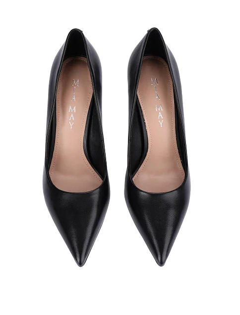 Женские туфли кожаные черные - фото 2 - Miraton