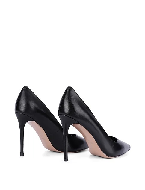 Женские туфли кожаные черные - фото 4 - Miraton