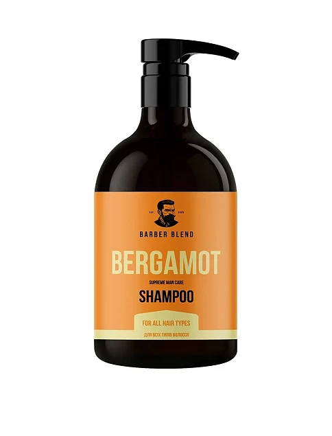 Шампунь для всіх типів волосся Barber Blend Bergamot, 500 мл - фото 1 - Miraton