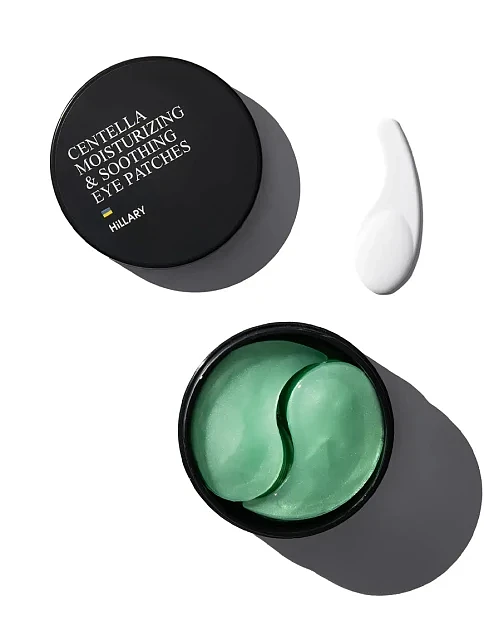 Заспокійливі патчі з центеллою Hillary Сentella Moisturizing & Soothing Eye Patches - фото 3 - Miraton