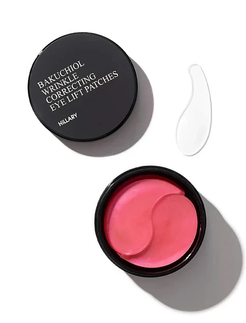 Розгладжувальні патчі з біо-ретинолом Hillary Bacuchiol Wrinkle Correcting & Eye Lift Patches - фото 3 - Miraton