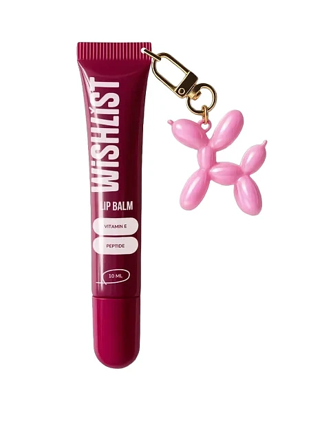 Бальзам-блиск для губ Ruby Nectar WiSHLiST Lip Gloss Balsam, 10 мл + Іграшка-брелок - фото 1 - Miraton