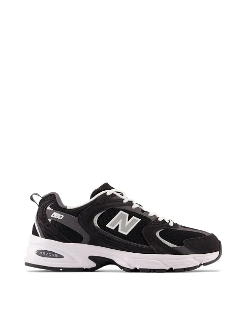 Чоловічі кросівки New Balance 530 замшеві чорні - фото 1 - Miraton