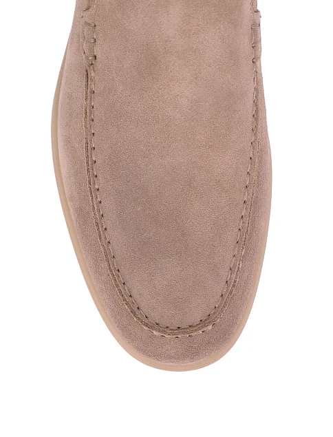 Мужские туфли замшевые бежевые - фото 5 - Miraton