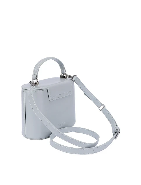 Женская сумка кожаная голубая - фото 7 - Miraton