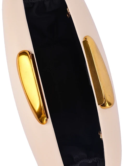 Женский клатч из искусственной кожи молочный - фото 7 - Miraton