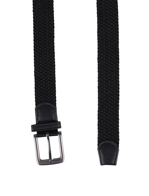 Ремень текстильный черный - фото 2 - Miraton