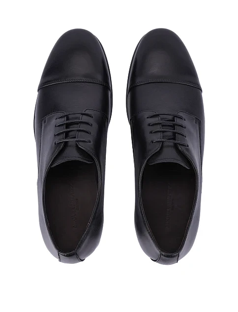 Мужские туфли кожаные черные - фото 4 - Miraton