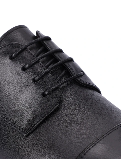 Мужские туфли кожаные черные - фото 5 - Miraton