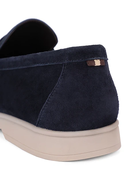 Чоловічі туфлі замшеві сині - фото 5 - Miraton