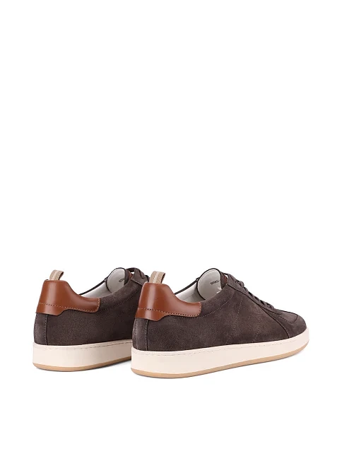 Мужские кеды замшевые серые - фото 3 - Miraton