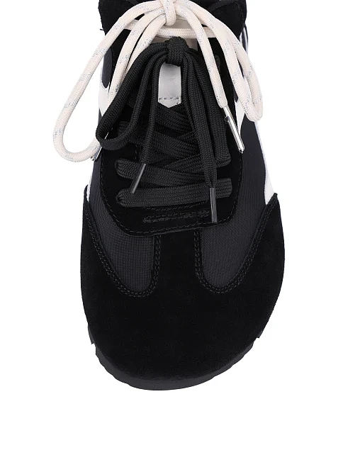 Жіночі велюрові кросівки чорні - фото 5 - Miraton