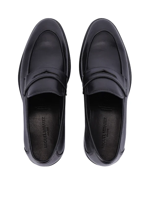 Мужские туфли кожаные черные - фото 4 - Miraton