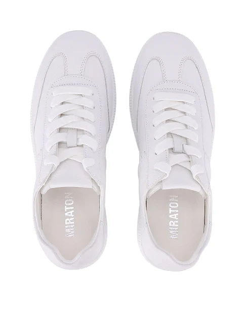 Жіночі кеди шкіряні білі - фото 2 - Miraton