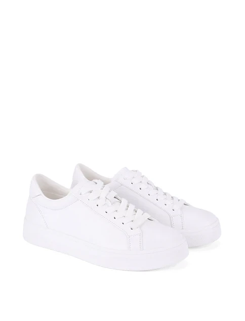 Жіночі кеди шкіряні білі - фото 3 - Miraton