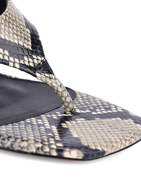 Женские сабо кожаные черные - фото 6 - Miraton