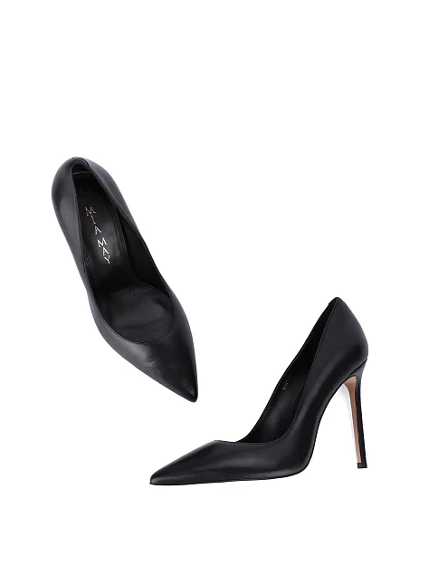 Женские туфли кожаные черные - фото 6 - Miraton