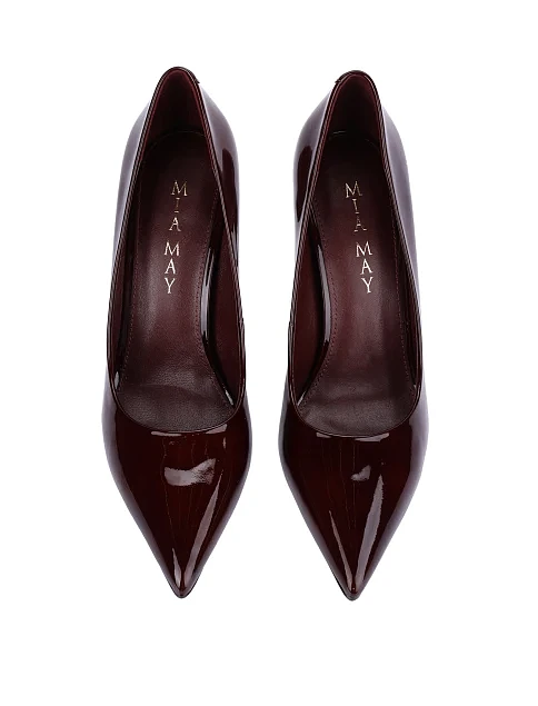 Жіночі туфлі лакові бордові - фото 2 - Miraton