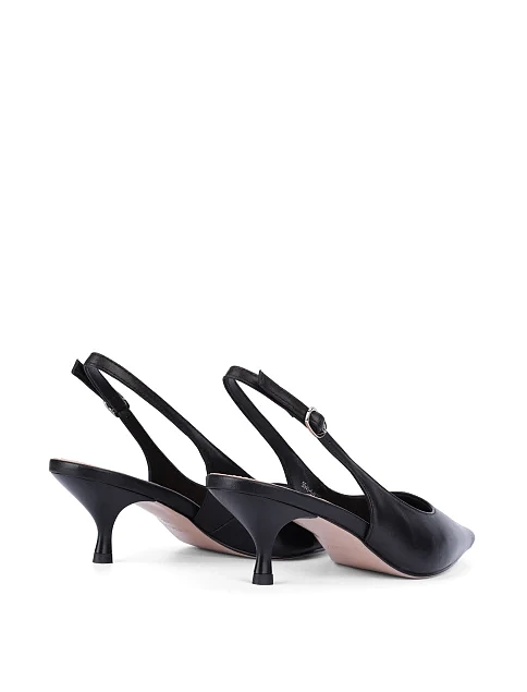 Жіночі шкіряні туфлі чорні - фото 4 - Miraton