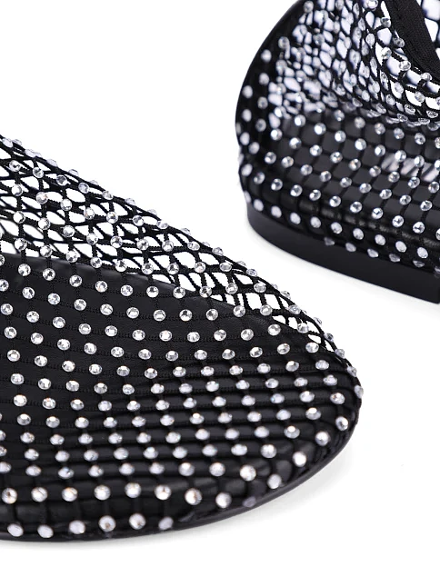 Женские ботинки из сетки черные - фото 5 - Miraton