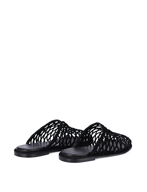 Жіночі сліпери велюрові чорні - фото 4 - Miraton