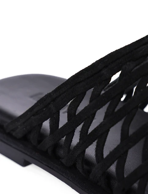 Жіночі сліпери велюрові чорні - фото 5 - Miraton