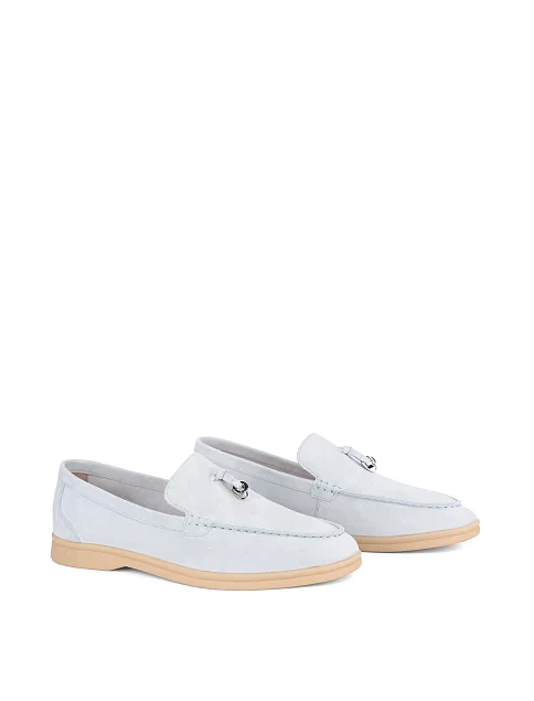 Женские слиперы велюровые голубые - фото 3 - Miraton