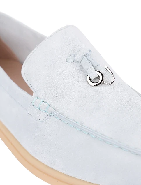 Женские слиперы велюровые голубые - фото 5 - Miraton