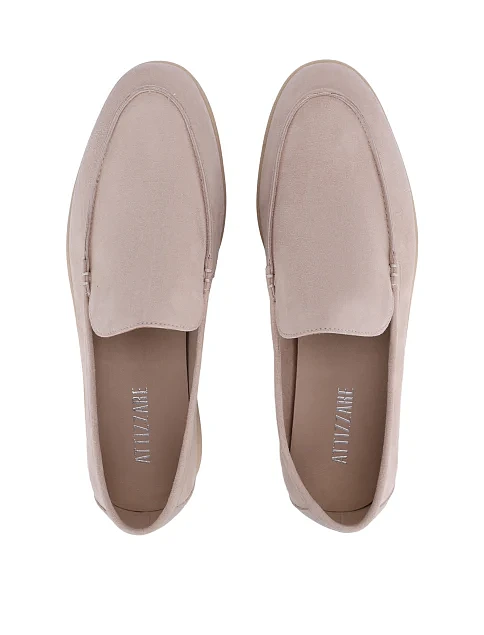 Женские слиперы велюровые бежевые - фото 2 - Miraton