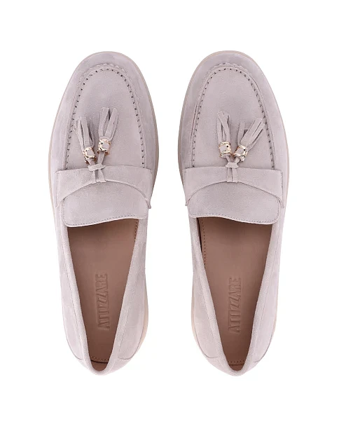 Женские слиперы велюровые серые - фото 2 - Miraton