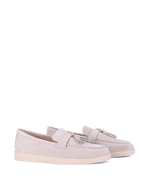 Женские слиперы велюровые серые - фото 3 - Miraton