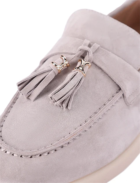 Женские слиперы велюровые серые - фото 5 - Miraton