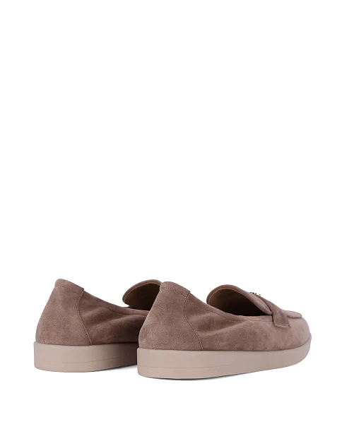 Женские слиперы велюровые бежевые - фото 4 - Miraton