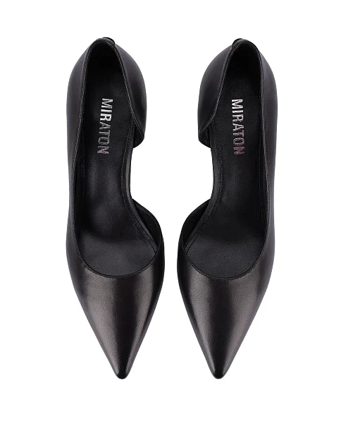 Жіночі туфлі шкіряні чорні - фото 2 - Miraton
