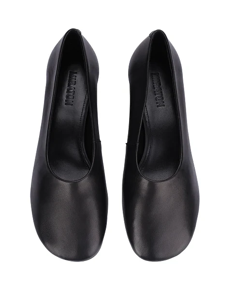 Жіночі туфлі шкіряні чорні - фото 2 - Miraton